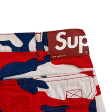 Load image into Gallery viewer, New Supreme Double Knee Denim Utility Pant Red Camo Size 32