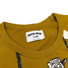 Load image into Gallery viewer, New Fucking Awesome Acid Snoopy All-Over Print Crewneck Mustard Size X-Large