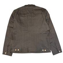 Load image into Gallery viewer, Supreme Levi’s Black Trucker Denim Jacket Leopard Print Lined Orange Tab Sz XL 2012