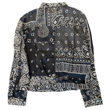 Load image into Gallery viewer, Kapital Patchwork Bandana 1st Shirt Jacket Black Sz 5