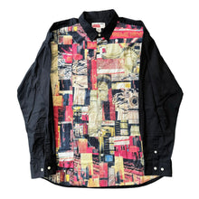 Load image into Gallery viewer, COMME DES GARCONS SHIRT Cotton Patchwork Button Front Shirt FW18 New XL
