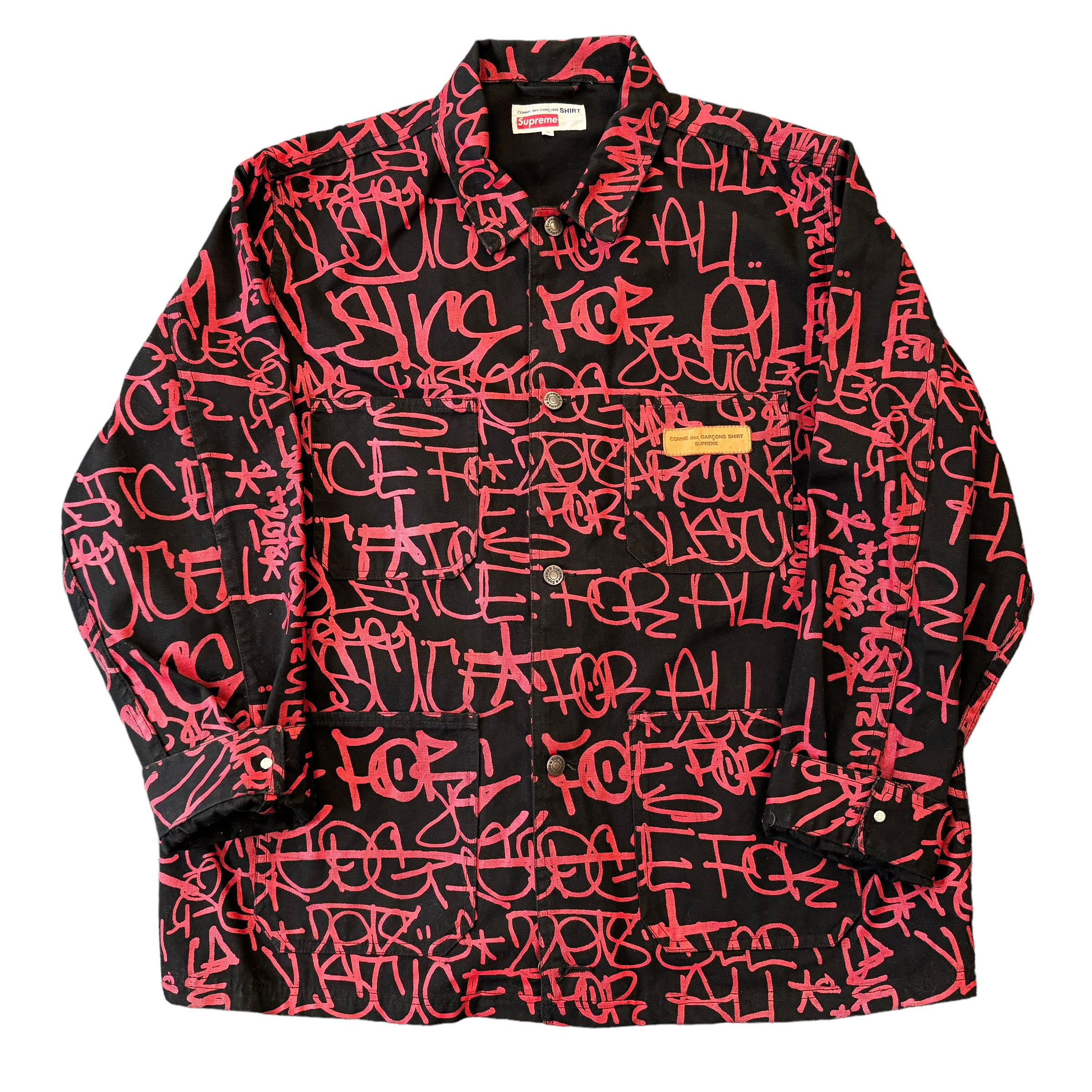 ジャケット・アウター Supreme CDG Painted Canvas Chore Coat M 13E25D3E-DF36-4FCC-9E48-