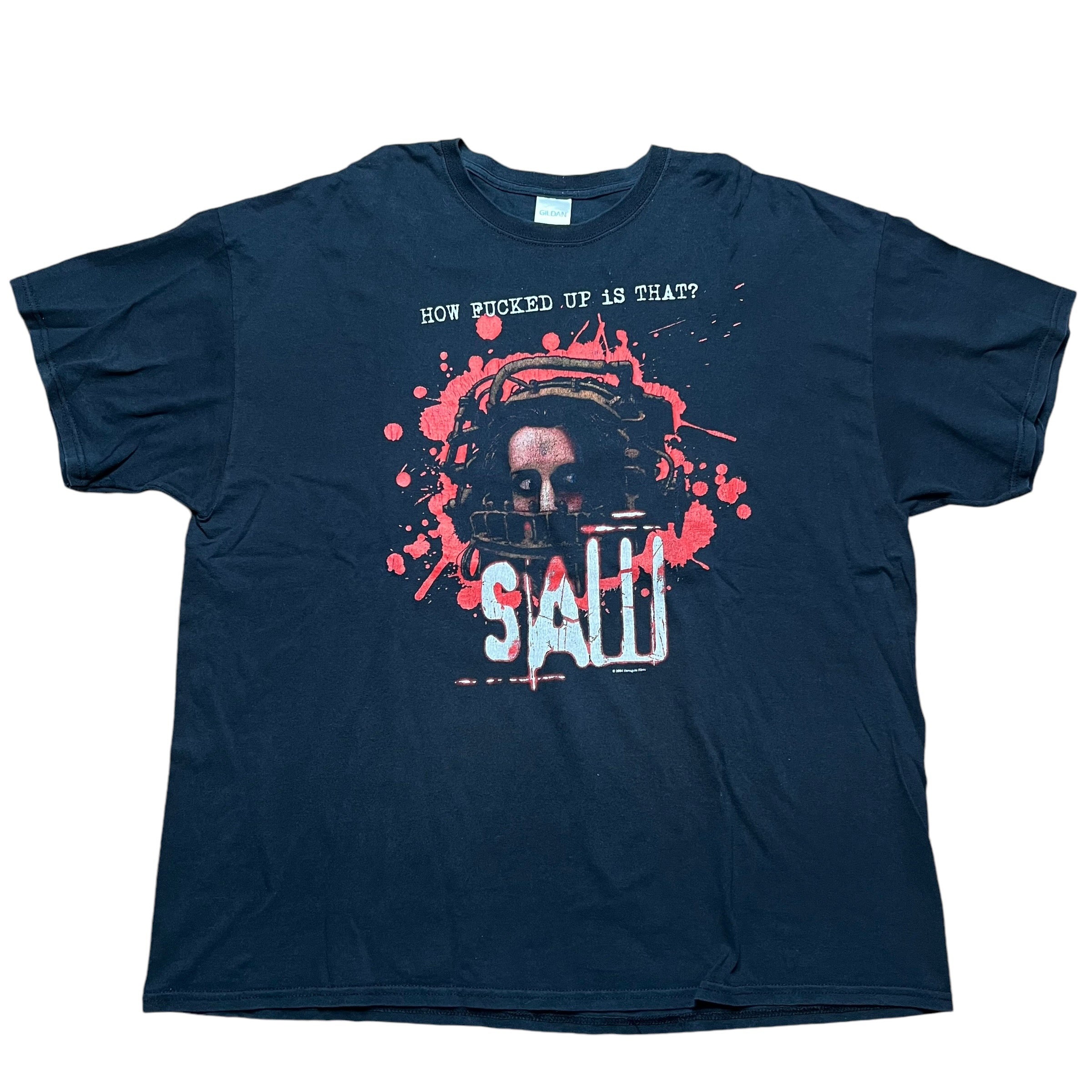 Vintage Saw How F*cked Up Is That Jigsaw 2004 Film Promo T Shirt