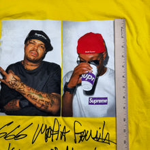 Load image into Gallery viewer, New Supreme Three Six Mafia Tee Yellow Size Large