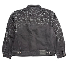 Load image into Gallery viewer, NEW Supreme Shibori Denim Trucker Jacket Black Sz Medium