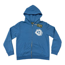 Load image into Gallery viewer, New Denim Tears Denim University Zip Hoodie Blue Size Medium