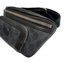 Load image into Gallery viewer, Gucci GG Supreme Interlocking G Patch Belt Bag Black One Size
