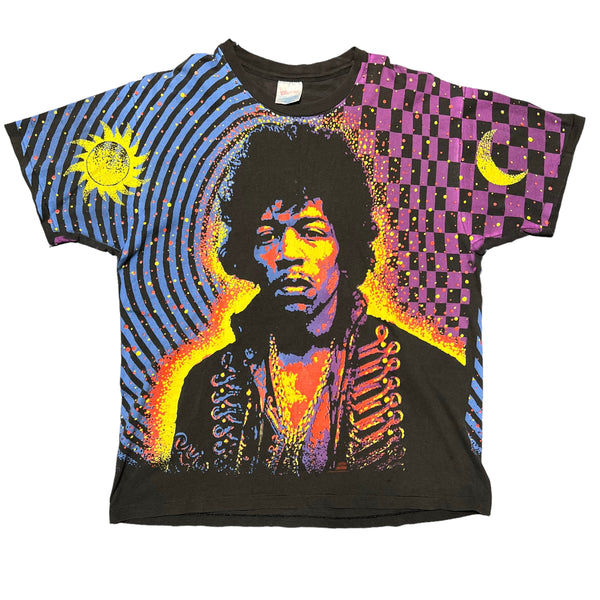 Vintage Jimi Hendrix All Over Print AOP Photo Shirt Tagged XL Winterland