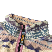 Load image into Gallery viewer, Kapital Ashland Stripe & Bone Fleece Jacket Purple Sz 2