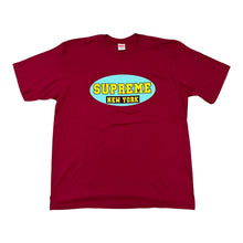 Load image into Gallery viewer, New Supreme New York Tee Cardinal Burgundy Size X-Large