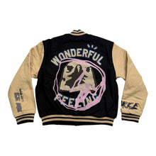 Load image into Gallery viewer, New Travis Scott Cactus Jack For Fragment Manifest Letterman Jacket Brown/Cream Size Large