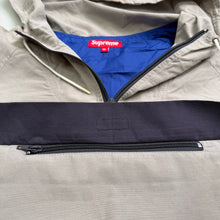 Load image into Gallery viewer, New Supreme Chest Stripe Pullover Windbreaker Jacket Grey Size X-Large