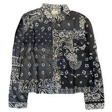 Load image into Gallery viewer, Kapital Patchwork Bandana 1st Jacket Black Sz 5