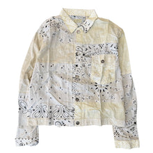 Load image into Gallery viewer, Kapital Patchwork Bandana 1st Jacket White Sz 5