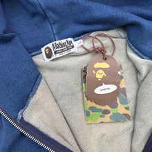 Load image into Gallery viewer, New BAPE Tiger Full Zip Hoodie Navy Size Large