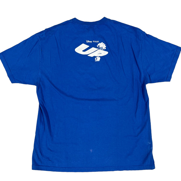 Vintage Up Disney Pixar 2009 Film Promo T Shirt Carl Fredricksen Blue XL