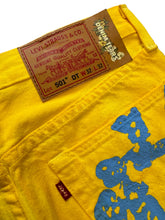 Load image into Gallery viewer, DENIM TEARS X Bstroy 501 Gradient Jeans Yellow/Orange Pre-Owned Tagged W 32 L 32
