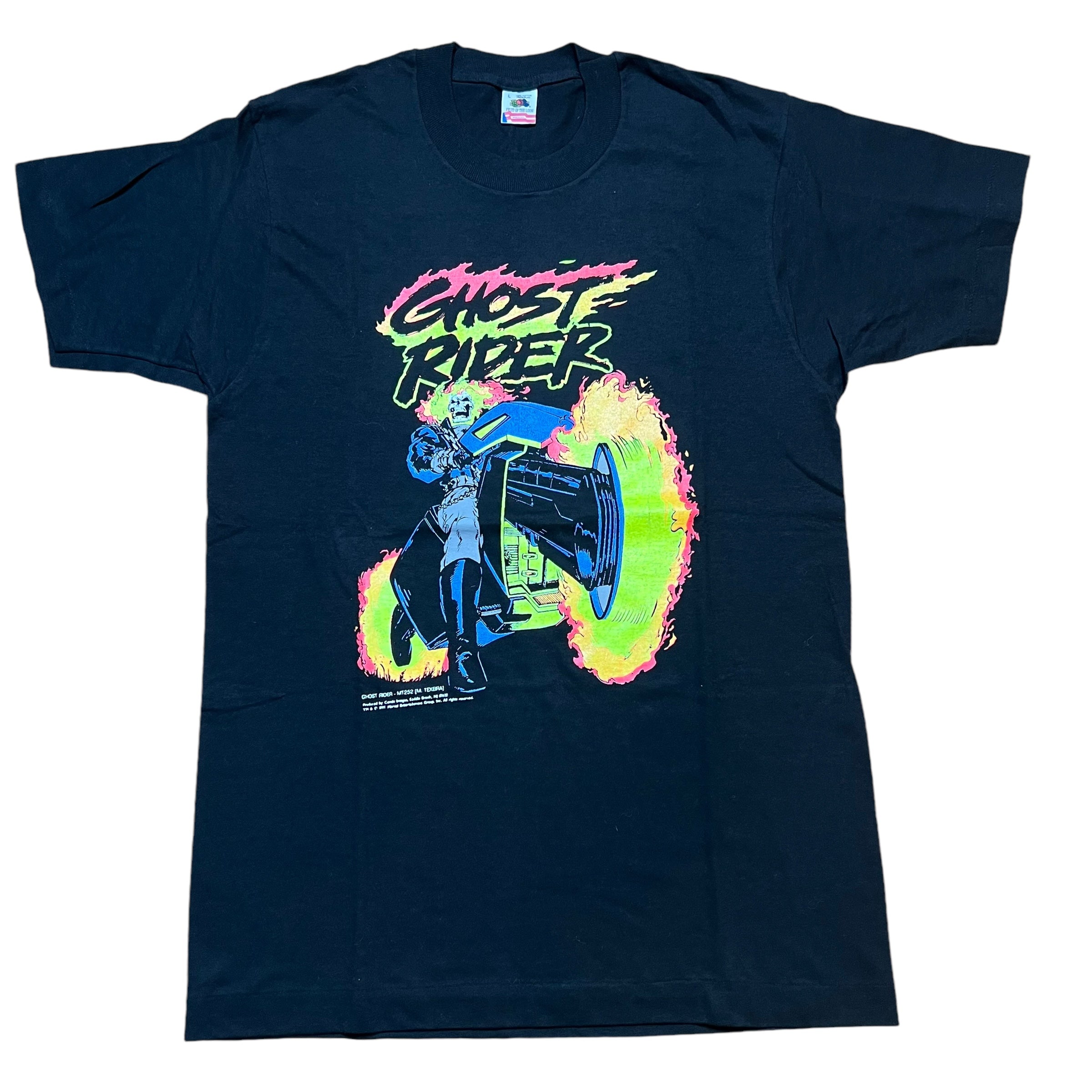 Vintage FRUIT OF THE LOOM Ghost Rider Marvel Comics 1994 T Shirt 