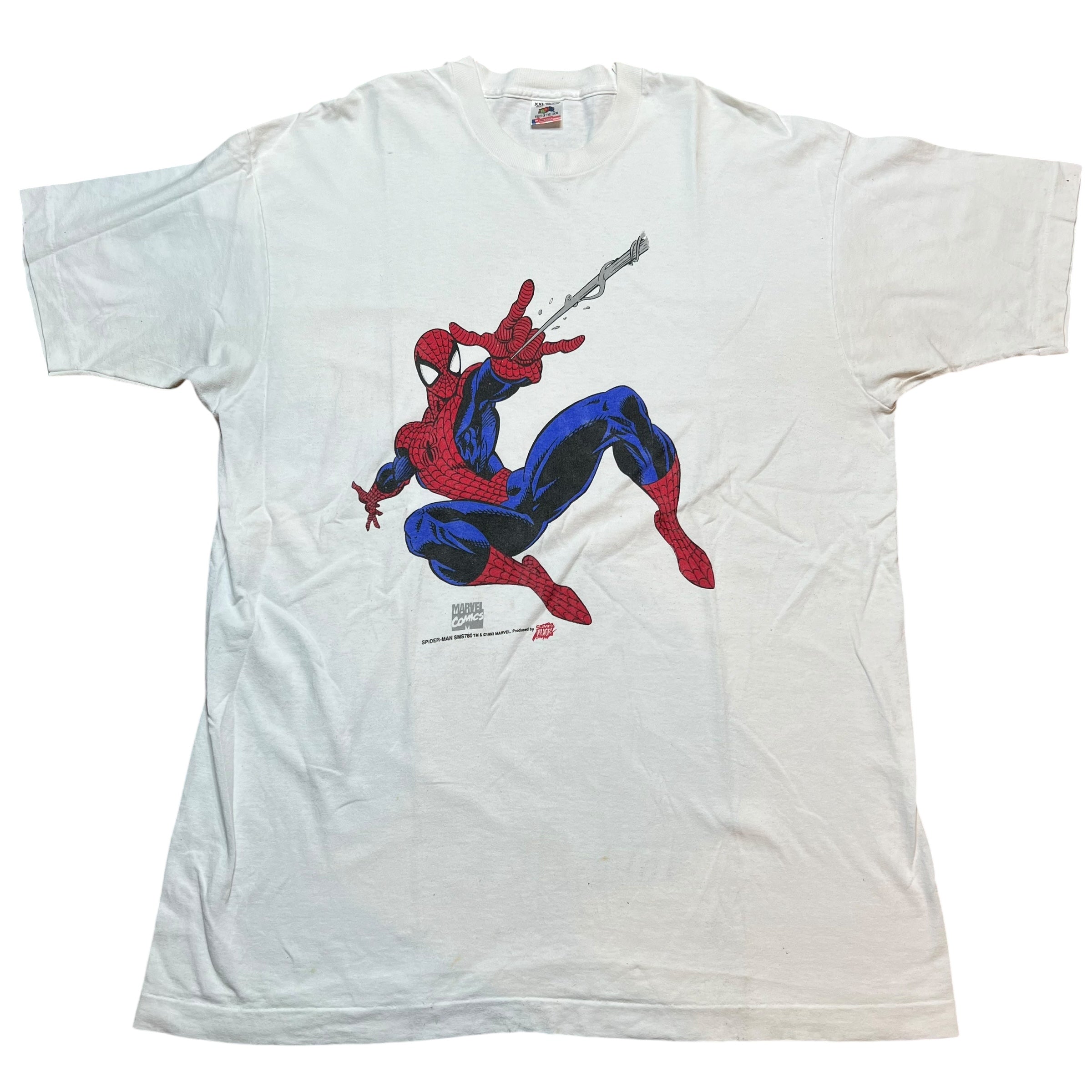 Vintage FRUIT OF THE LOOM Spider-Man Marvel Comics 1993 T Shirt