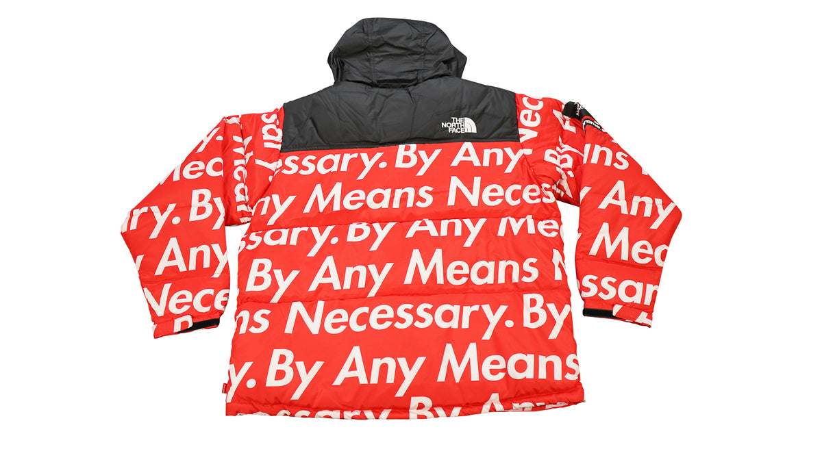 Supreme The North Face By Any Means Necessary Nuptse Jacket Yellow Medium  FW 15