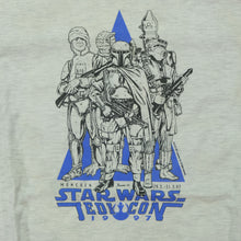 Load image into Gallery viewer, Vintage LUCASFILM Star Wars JediCon 1997 T Shirt 90s Gray