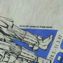 Load image into Gallery viewer, Vintage LUCASFILM Star Wars JediCon 1997 T Shirt 90s Gray