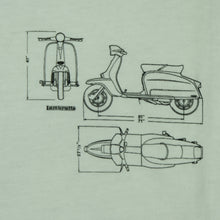 Load image into Gallery viewer, Vintage CLASSIC WEAR Lambretta Italian Motor Scooter Diagram 90s White XL