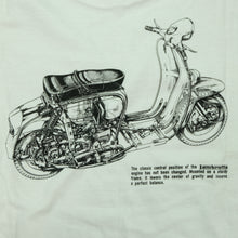 Load image into Gallery viewer, Vintage CLASSIC WEAR Lambretta Italian Motor Scooter Diagram 90s White XL
