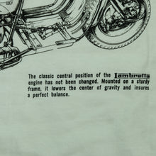 Load image into Gallery viewer, Vintage CLASSIC WEAR Lambretta Italian Motor Scooter Diagram 90s White XL