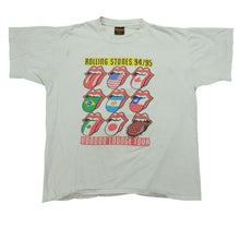 Load image into Gallery viewer, Vintage BROCKUM Rolling Stones Voodoo Lounge International 1994-95 Tour T Shirt 90s White XL