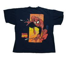 Load image into Gallery viewer, Vintage Spider-Man Marvel Comics 1993 T Shirt 90s Navy Blue XL