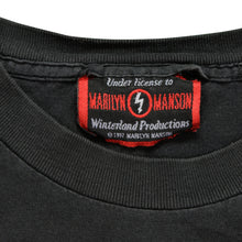 Load image into Gallery viewer, Vintage WINTERLAND Marilyn Manson Remix & Repent Album Tour USA Flag 1997 T Shirt 90s Black