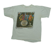 Load image into Gallery viewer, Vintage DUTY FREE The Beatles Sgt. Peppers Lonely Hearts Club Band T Shirt 80s 90s White XL