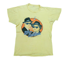 Load image into Gallery viewer, Vintage The Blues Brothers Jake &amp; Elwood 1979 T Shirt 70s Yellow

