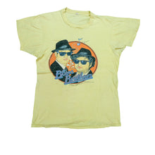 Load image into Gallery viewer, Vintage The Blues Brothers Jake & Elwood 1979 T Shirt 70s Yellow