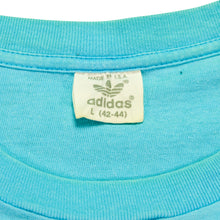 Load image into Gallery viewer, Vintage ADIDAS Stockholm 1912 München 1972 Summer Olympics T Shirt 80s 90s Blue L