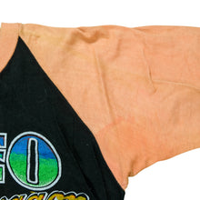 Load image into Gallery viewer, Vintage REO Speedwagon Good Trouble Hi Infidelity Albums Raglan T Shirt 80s Black Orange