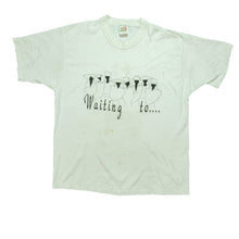 Load image into Gallery viewer, Vintage Waiting to.... Exhale T Shirt 80s White L