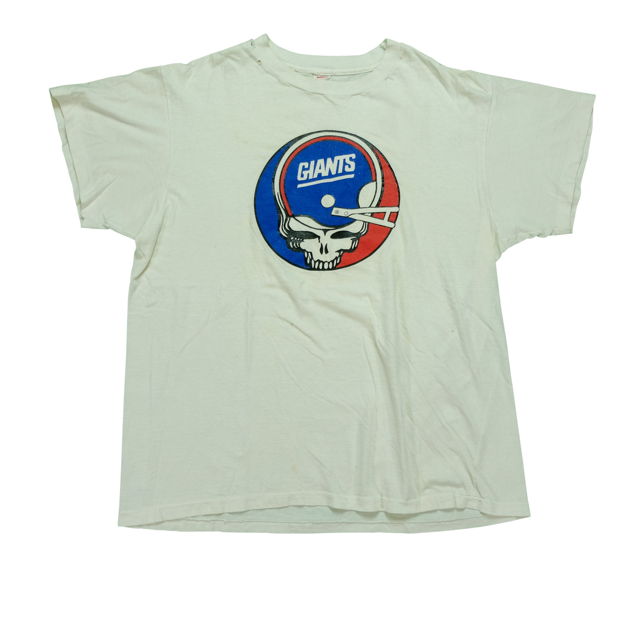 Vintage Grateful Dead New York Giants Steal Your Face Helmet Tee