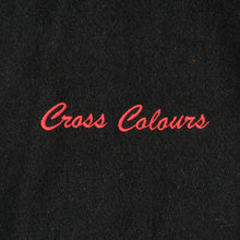 Load image into Gallery viewer, Vintage CROSS COLOURS Post Hip Hop Nation Academic Hard Wear Spell Out Wool Leather Varsity Jacket 90s Black 2
