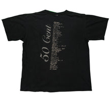 Load image into Gallery viewer, Vintage ANVIL 50 Cent The Massacre Album G-Unit 2005 Tour T Shirt 2000s Black M