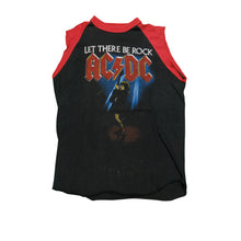 Load image into Gallery viewer, Vintage AC/DC Let There Be Rock Album World 1977 Tour T Shirt 70s Black Red