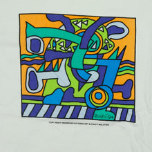 Load image into Gallery viewer, Vintage DODO ART Abstract Art 1994 T Shirt 90s White