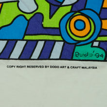 Load image into Gallery viewer, Vintage DODO ART Abstract Art 1994 T Shirt 90s White