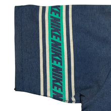 Load image into Gallery viewer, Vintage NIKE Spell Out Sleeves T Shirt 80s Navy Blue L