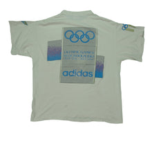 Load image into Gallery viewer, Vintage ADIDAS Stockholm 1912 Munich 1972 Olympic Games T Shirt 80s 90s White M