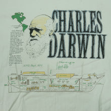 Load image into Gallery viewer, Vintage Charles Darwin T Shirt 90s White