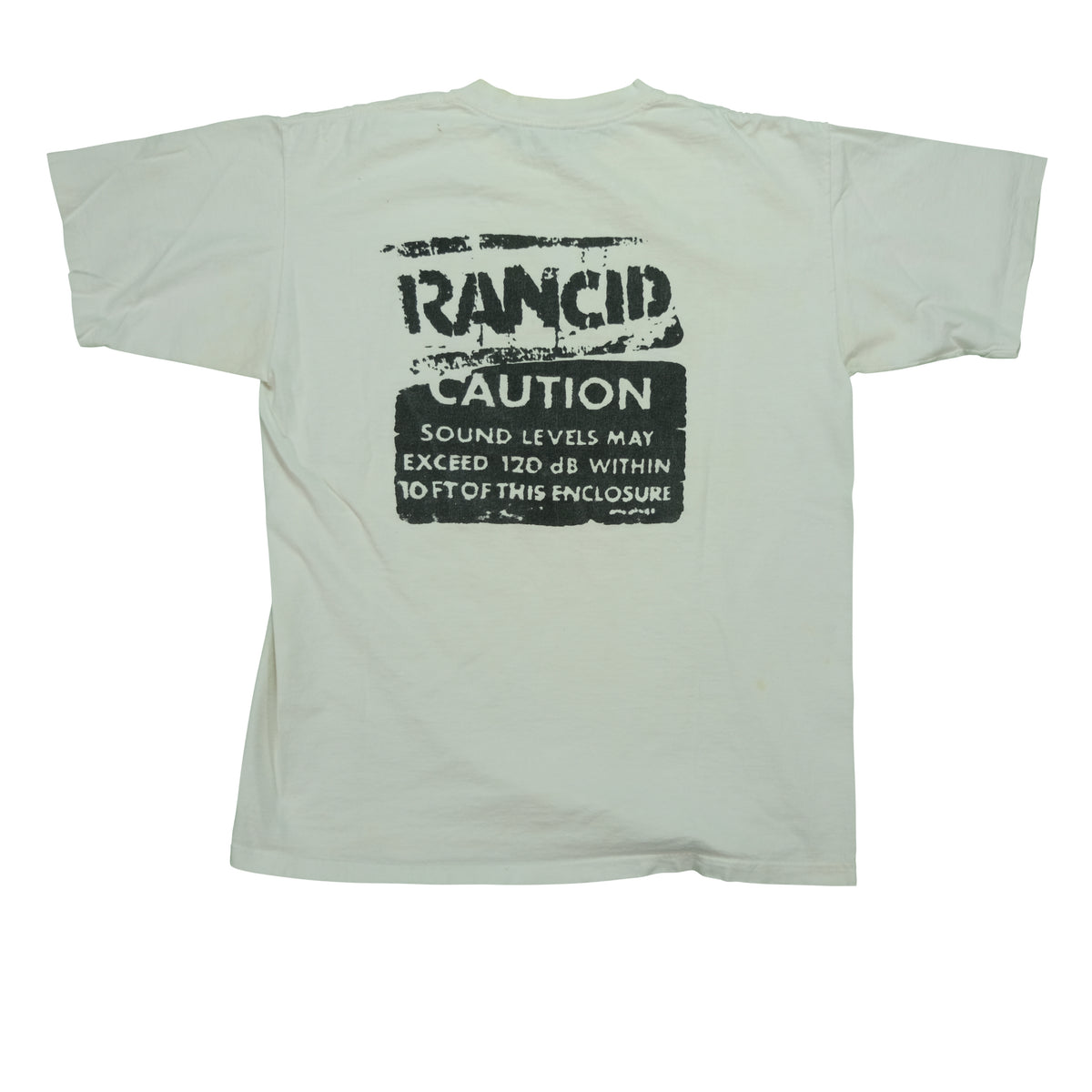 USA製 90’s／RANCID／BROCKUMXL／コットン／ブラック USA製 90's RANCID/ランシド BROCKUM パンク ロック バンドTシャツ