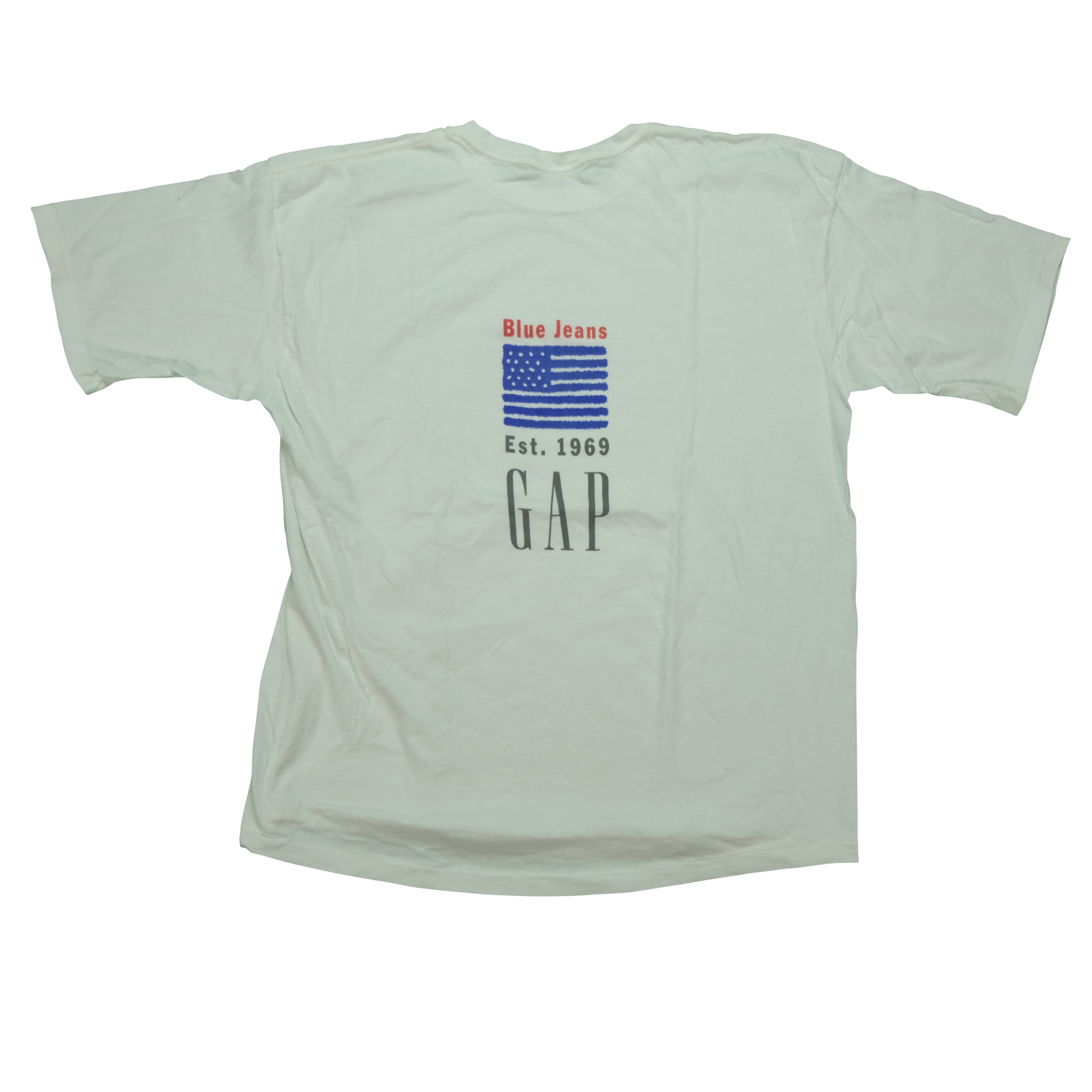 Vintage Blue Jeans Est. 1969 USA Flag Tee by Gap | Reset Vintage 