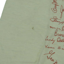 Load image into Gallery viewer, Vintage NIKE Run Against Crime Spell Out Swoosh 1983 T Shirt 80s Beige